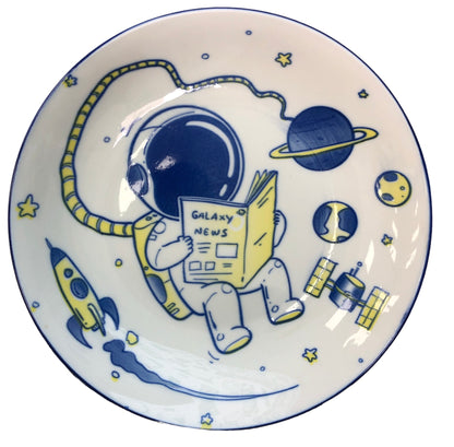 Spaceman ceramic plate