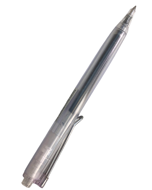 Transparent black ink pen with iron stand