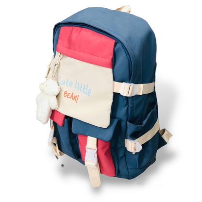 Colorful backpack with medal