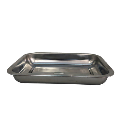 Stainless steel tray, two sizes