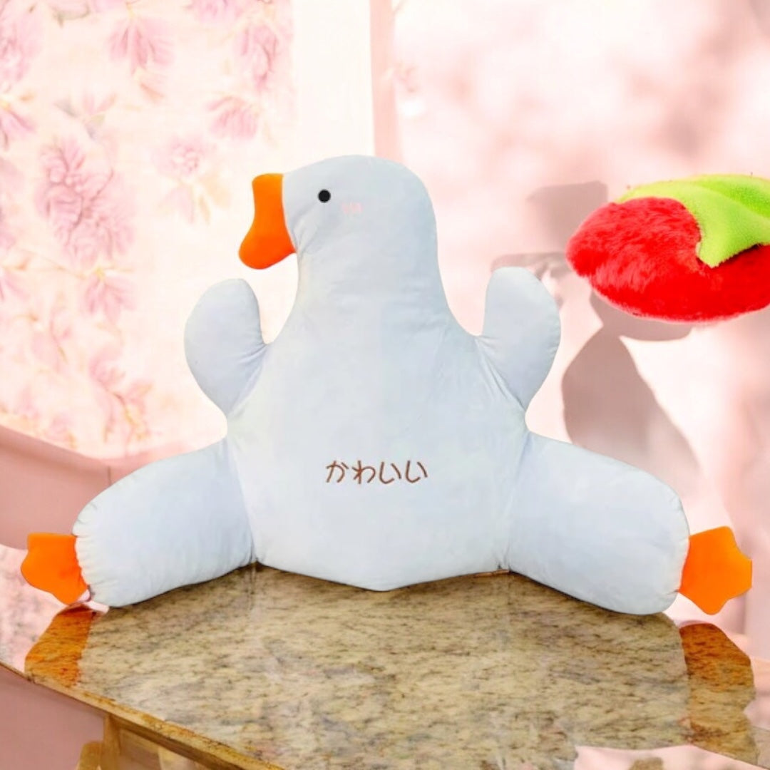 Large Blue Duck Soft Plush Doll and Pillow