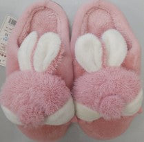 Winter sandal lined with pink rabbit fur