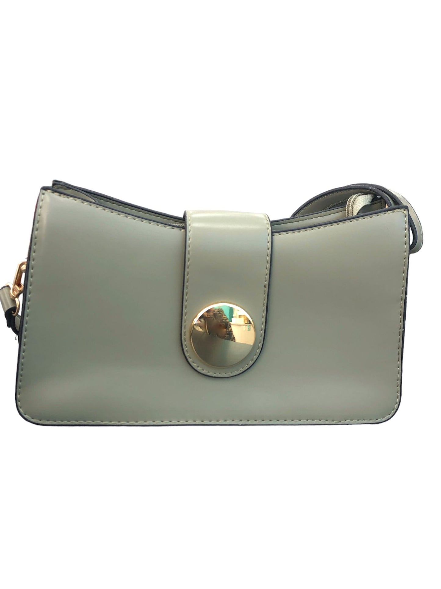 Women's bag in pistachio pressed leather